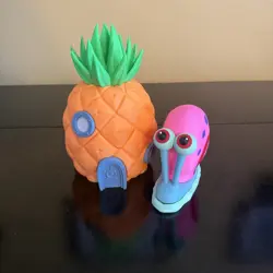 SpongeBob Pineapple/Gary | MTG Deck Box! | Pokemon | YuGiOh | Commander - Image 1