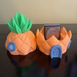 SpongeBob Pineapple/Gary | MTG Deck Box! | Pokemon | YuGiOh | Commander - Image 2