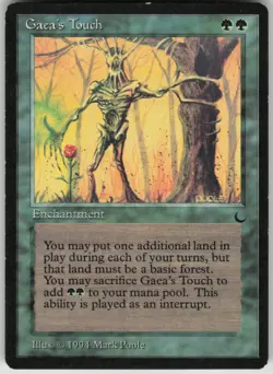 Magic the Gathering TCG Gaea's Touch C The Dark - Image 1