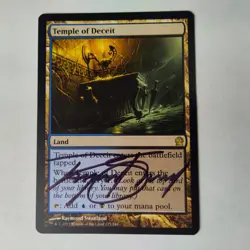 MTG Temple of Deceit Theros - Signed by Artist Raymond Swanland - Image 1