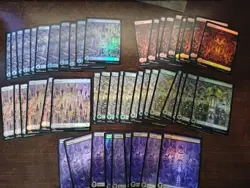 Lot of 48 Full Art Basic Lands Magic the Gathering Foils Included - Image 1