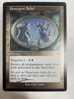 MTG Resurgent Belief Retro Frame Foil-Etched #385 NM/M Modern Horizons 2 MH2 - Image 1