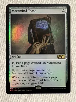 1x Mazemind Tome FOIL Rare Core Set 2021 M21 Magic MTG 2101C11 - Image 1