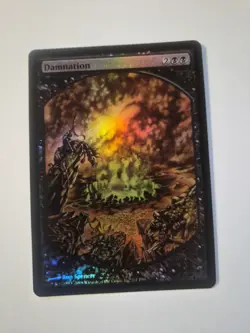 Magic: The Gathering Damnation Magic Player Rewards Foil Promo MTG - Image 1