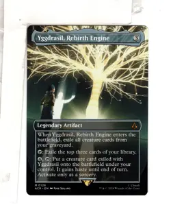 MTG SkeenAB Yggdrasil Rebirth Engine BORDERLESS from ACR. NM. - Image 1