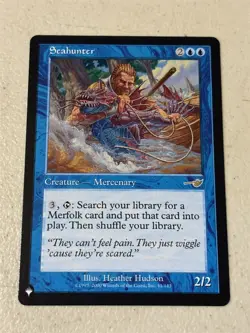 mtg Seahunter, creature for merfolk deck, The List, unplayed - Image 1