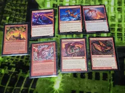 MTG Dragon x7 Dragon Roost,Skyship Stalker,Bhaal's Invoker,Hellkite Punisher - Image 1