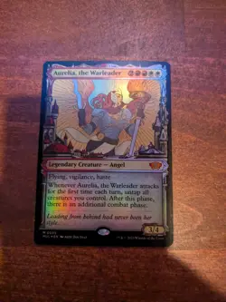 MTG: Aurelia, the Warleader SHOWCASE FOIL, NM March of the Machine Creature Card - Image 2