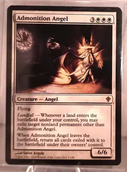 MtG Admonition Angel Worldwake Regular NM - Image 1