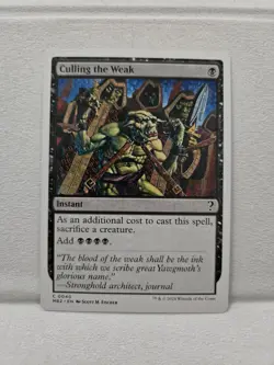 Culling The Weak Magic The Gathering Mystery Booster 2 White Border NM - Image 1
