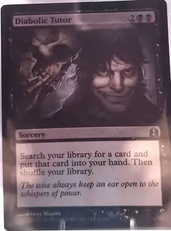 MtG Sorcery Diabolic Tutor Commander Uncommon Regular - Image 1