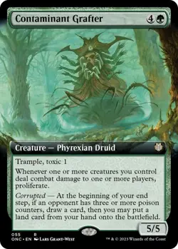 MTG - Contaminant Grafter (Extended Art) - Commander: Phyrexia: All Will Be One - Image 1