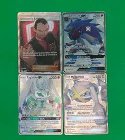 Mint Pokemon Hidden Fates Shiny Vault GX Lot 4 Zygarde, Metagross, Zoroark, Giov - Image 4