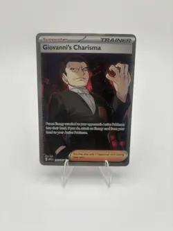 Giovanni's Charisma 197/165 Full Art SR Pokemon 151 English - Image 1