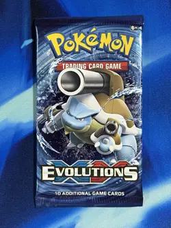Pokemon 2016 XY Evolutions Booster Pack Blastoise Art Nm Mint M Charizard Ex - Image 1