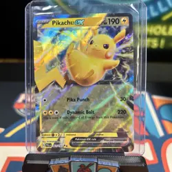 2023 Pokemon Pikachu EX #063/193 Paldea Evolved Double Rare Holo - Image 3