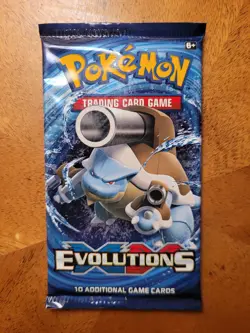NEW Pokemon XY EVOLUTIONS 1 Booster Pack~BLASTOISE~HTF~Sealed~Box Fresh! - Image 1