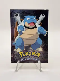 1999 Topps Pokemon Movie Blastoise #E9 Foil NM (Blue Logo) - Image 1