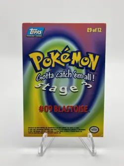 1999 Topps Pokemon Movie Blastoise #E9 Foil NM (Blue Logo) - Image 2
