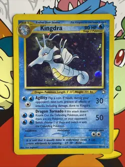 2000 Pokemon Neo Genesis KINGDRA HOLO (SWIRL) 8/111 RARE LP! - Image 1