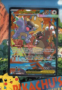 Pokemon TCG Mega Evolution Mega Kangaskhan ex 182/132 Special Illustration NM/M - Image 1