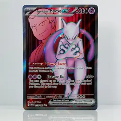 Mewtwo - Pokemon TCG: Team Rocket's ex 213/182 Sv10: Destined Rivals Full Art - Image 1