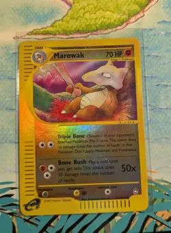 Vintage! - Marowak - Pokemon TCG Aquapolis 54/147 - Reverse Holo Uncommon - LP+ - Image 1