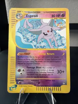 Pokemon TCG Espeon 11/147 Reverse Holo Rare! HP Condition! See Description - Image 1