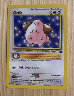 2001 CLEFFA BLACK STAR PROMO #31 POKEMON TCG NM - Image 1