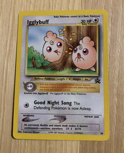 Pokemon - Igglybuff Black Star Promo # 36 NM - Image 1