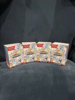 Lot of 4 Pokemon TCG Prismatic Evolutions Booster Bundles - New Factory Sealed - Image 1
