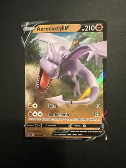 Pokemon TCG Aerodactyl V Sword & Shield - Lost Origin 092/196 Ultra Rare NM - Image 1