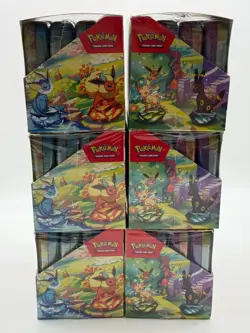 Lot of (6) Pokemon TCG Prismatic Evolutions Mini Tin Displays SEALED #2 - Image 3