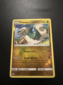 Drampa 159/236 Pokemon Sun & Moon 2019 Cosmic Eclipse Reverse Holo Rare NM - Image 1
