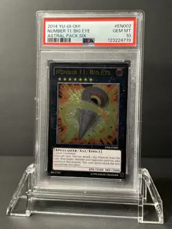 Yugioh Number 11: Big Eye AP06 - EN002 Ultimate Rare PSA 10 - Image 1