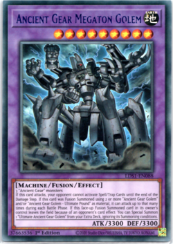 Ancient Gear Megaton Golem - LDS1-EN088 Blue Ultra Rare - 1st Edition - Yugioh - Image 1