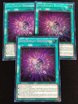 Yugioh Gem-Knight Dispersion BLMM-EN023 1ST Secret x3 (NM) - Image 1
