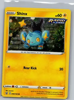 Shinx - (Cosmos Holo) 046/163- Battle Styles - Pokemon Card - NM - Image 1