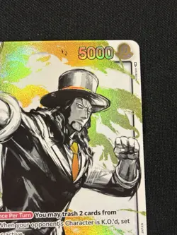 One Piece Card Game Rob Lucci Alternate Art Eng OP03-076 HP - Image 3