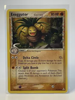 Pokemon TCG 2006 Ex Holon Phantoms Exeggutor 41/110 Stage 1 Uncommon Card - Image 1