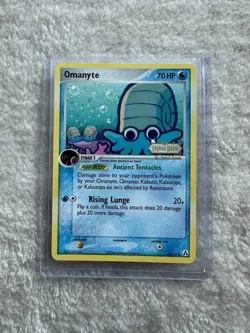 Pokemon Omanyte Legend Maker Stamped 60/92 Card Holo 2006 - Image 1