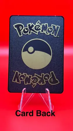Pokemon Black METAL card for display/gift 1st Edition Dark Charizard Team Rocket - Image 3
