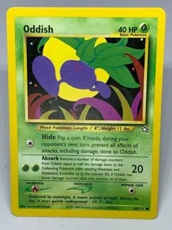 Oddish - 68/111 - Neo Genesis - Pokemon Card - Common - Non Holo - 7? - Image 1