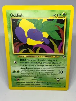 Oddish - 68/111 - Neo Genesis - Pokemon Card - Common - Non Holo - 7? - Image 2