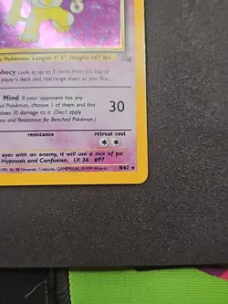Pokemon TCG Hypno Fossil Holo Card 8/62 Unlimited Rare - Image 4