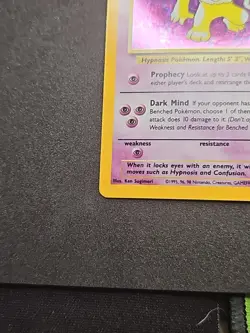 Pokemon TCG Hypno Fossil Holo Card 8/62 Unlimited Rare - Image 5