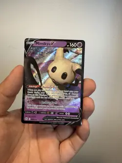 Pokemon Mimikyu v TCG Holo Ultra Rare Card Brilliant Stars 068/172 - Image 1