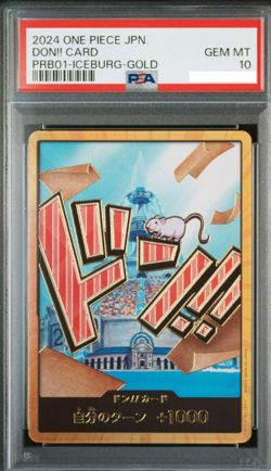 PSA10 Iceberg Don Card Parallel Don!! PRB-01 One Piece Card Japanese - Image 1