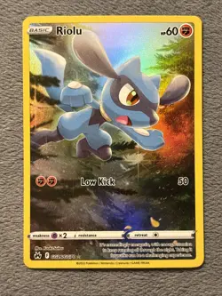 Riolu GG26/GG70 Full Art Holo Rare Pokemon Card Crown Zenith Galarian Gallery NM - Image 1