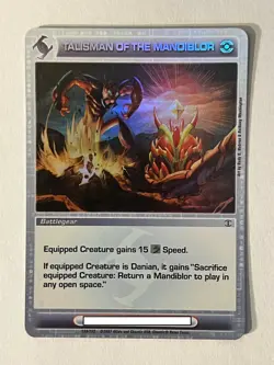Chaotic Talisman of the Mandiblor 158/232 Super Rare Holo Foil Battlegear Card - Image 1